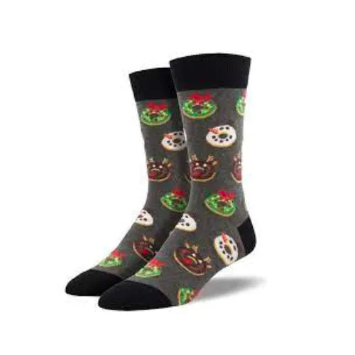 Chaussettes Socksmith Décoratives Donuts - Charbon Chiné