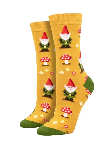 Socksmith Chaussettes Nain Plus de Champignons - Or