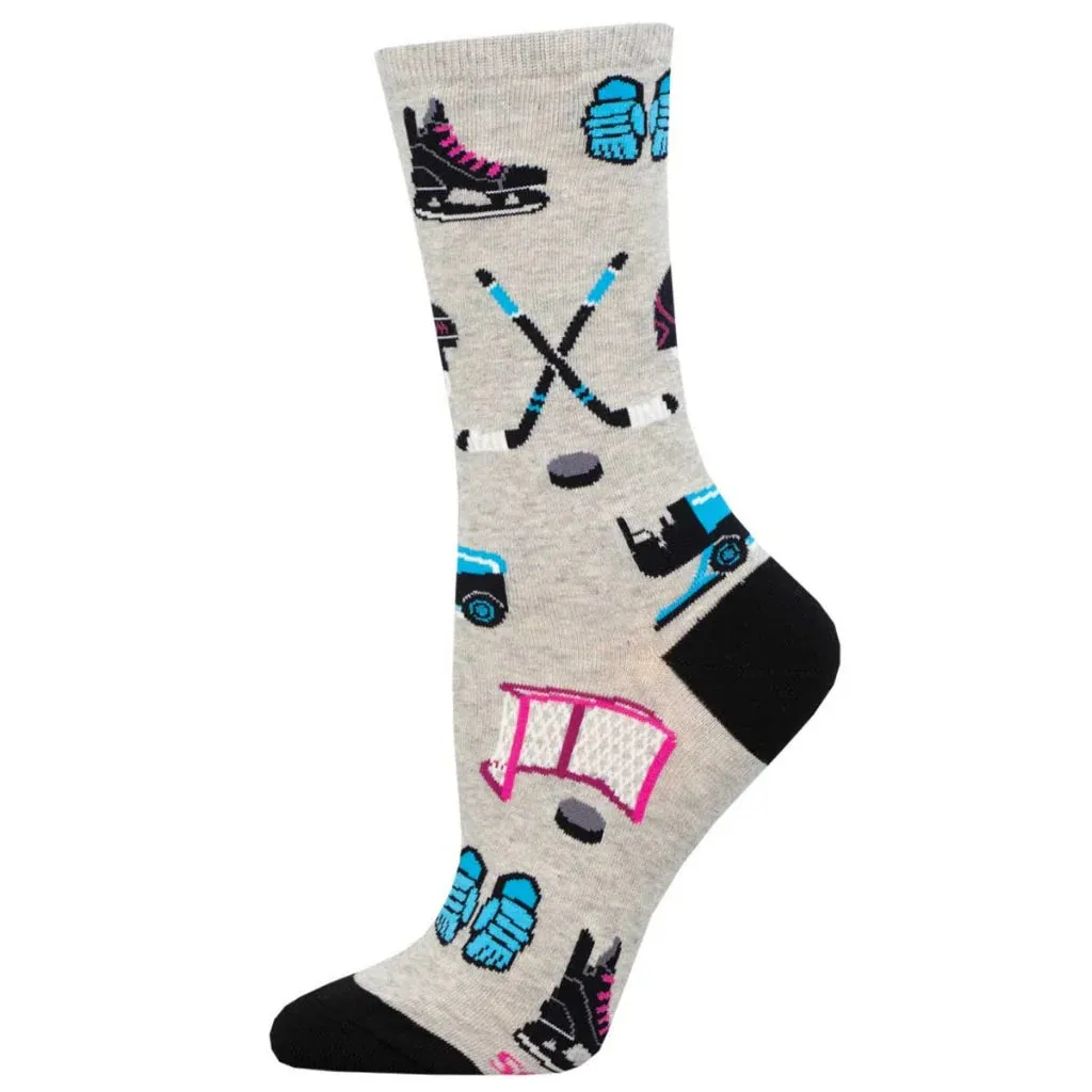 Chaussettes Socksmith Équipement de Hockey - Gris Chiné
