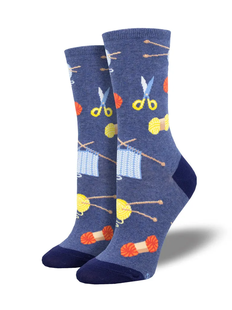 Chaussettes Sockssmith Tricotées - Bleu Chiné