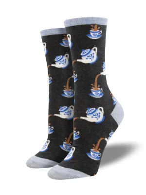 Socksmith Socks Spill The Tea - Charcoal Heather