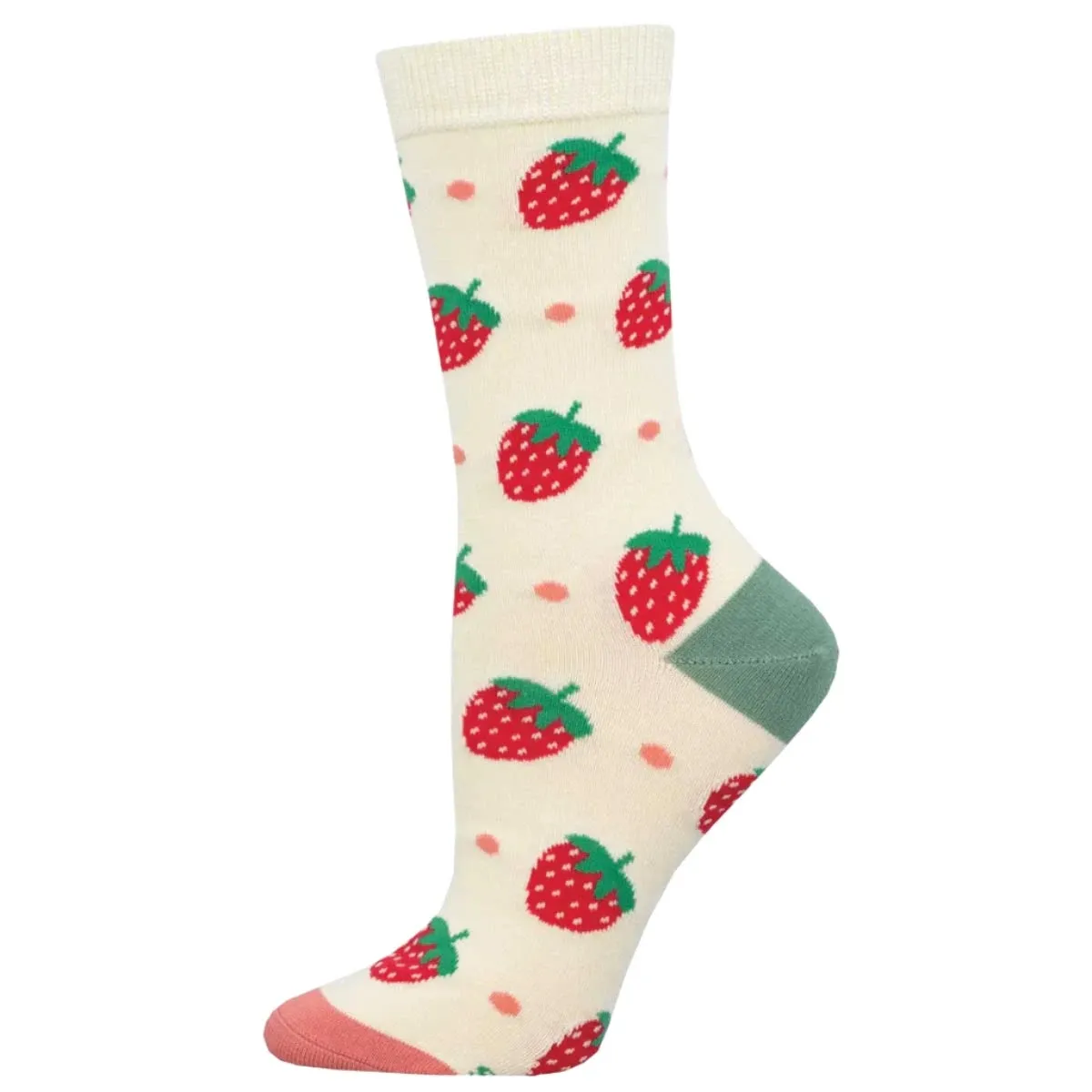 Socksmith Chaussettes Délices à la Fraise - Ivoire
