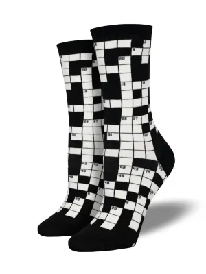Socksmith Socks Sunday Crossword - Black