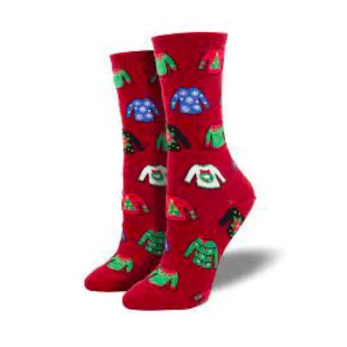 Chaussettes Socksmith Pulls Laids-Rouge