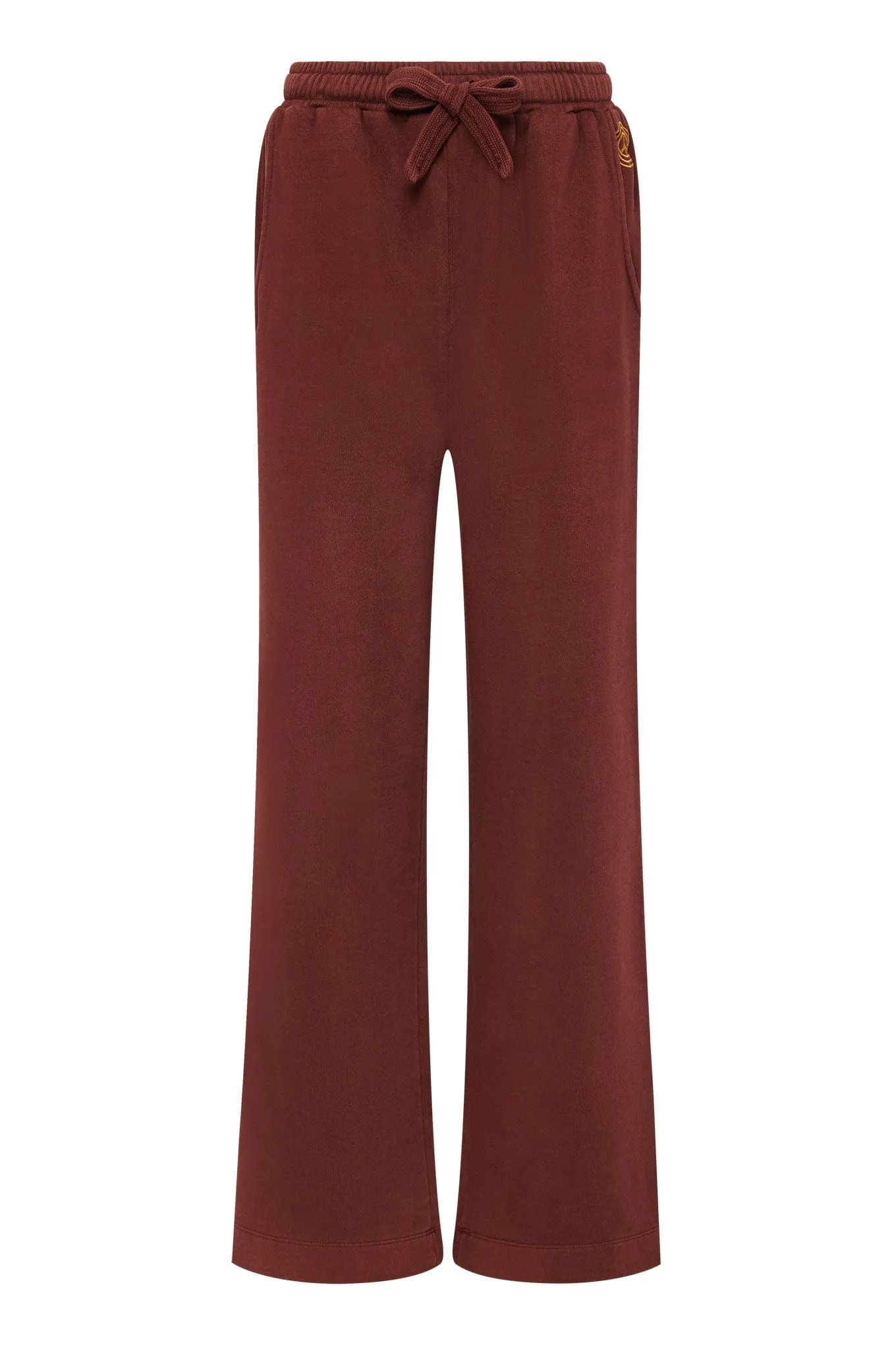 Jogging en coton biologique GOTS pour femmes Soleil | Marron noisette