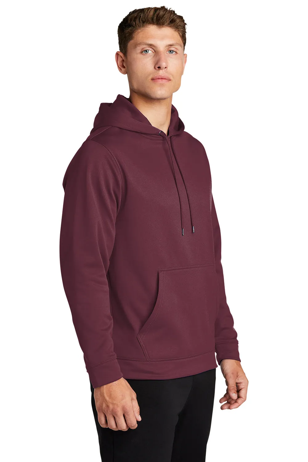 Sport-Tek Sweat à capuche pour homme en polaire respirante avec poche kangourou - Marron