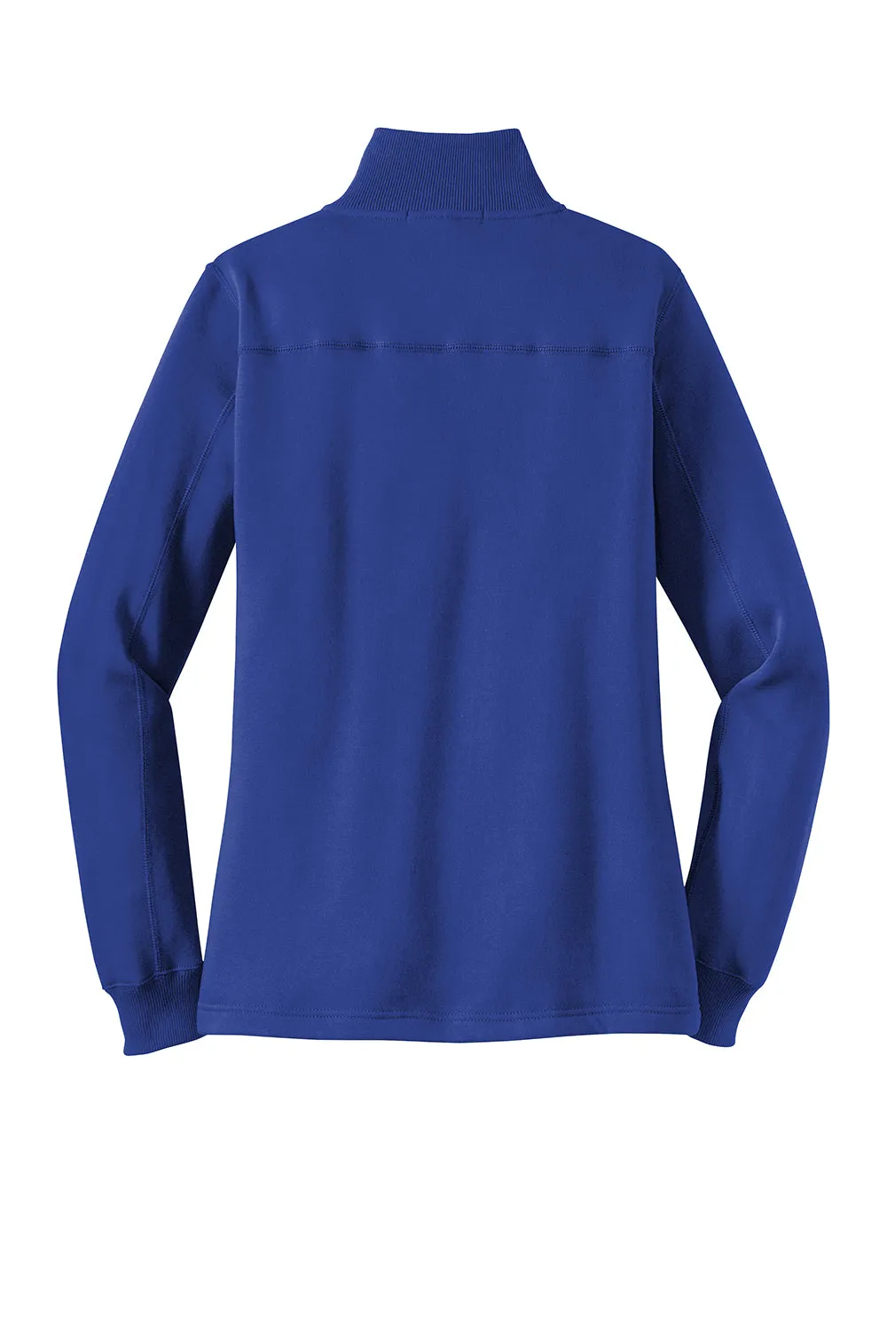 Sport-Tek Sweat-shirt Femme à Col Quart de Zip en Polaire Anti-Rétrécissement - Bleu Royal Véritable