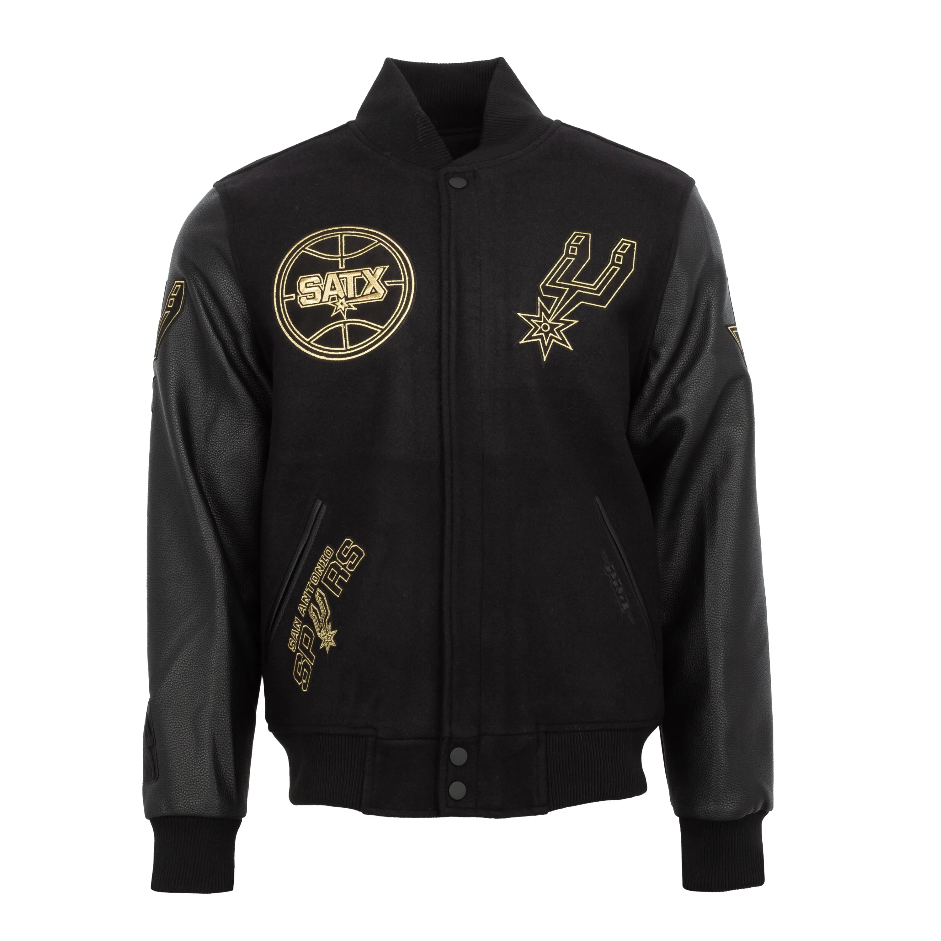 Veste de sport Spurs Noir Or - Vêtements pour Homme_Pro-Standard