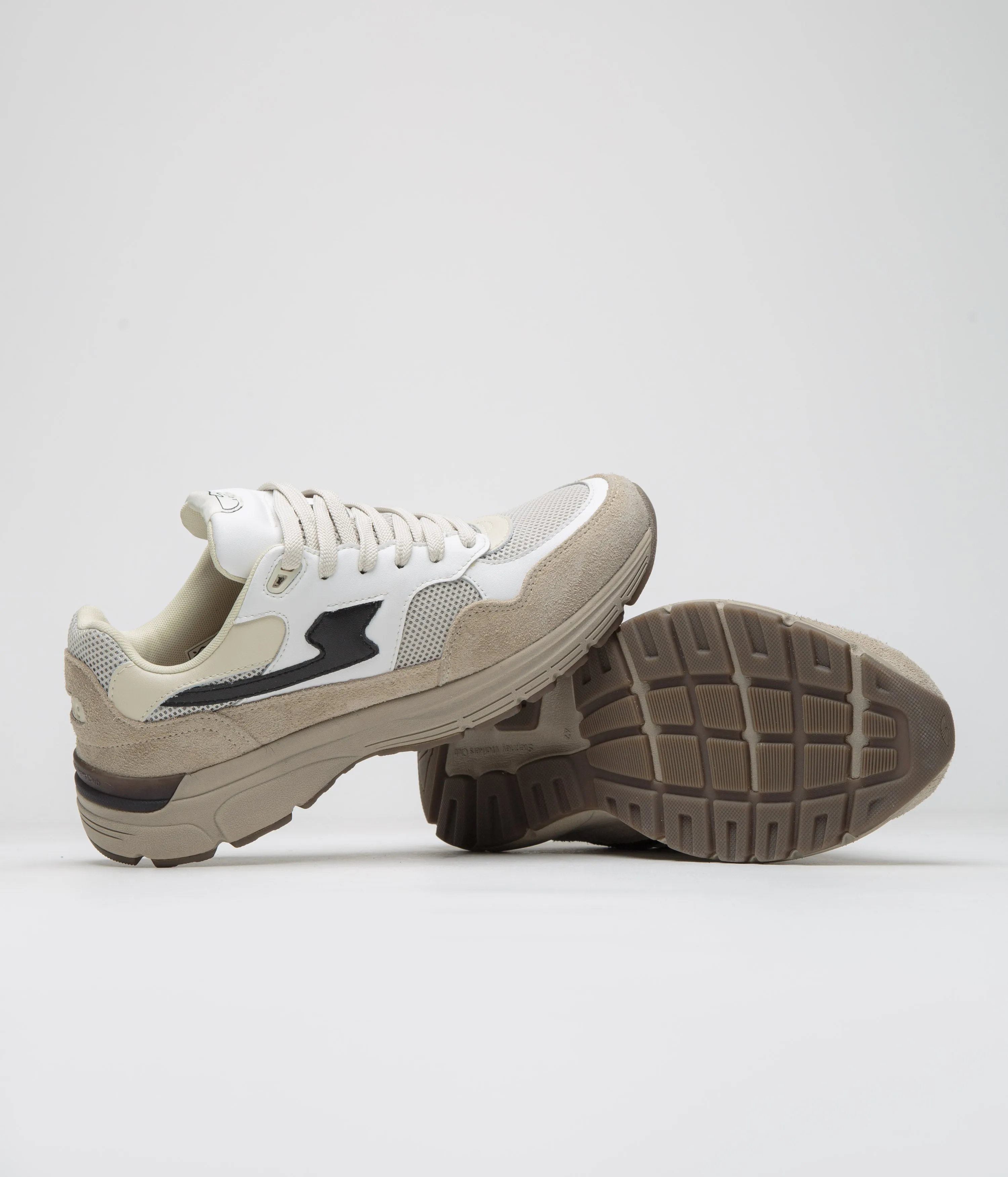 Chaussures Stepney Workers Club Amiel S-Strike Geo-Fusionnées - Hiver / Blanc Chaussures Stepney Workers Club
