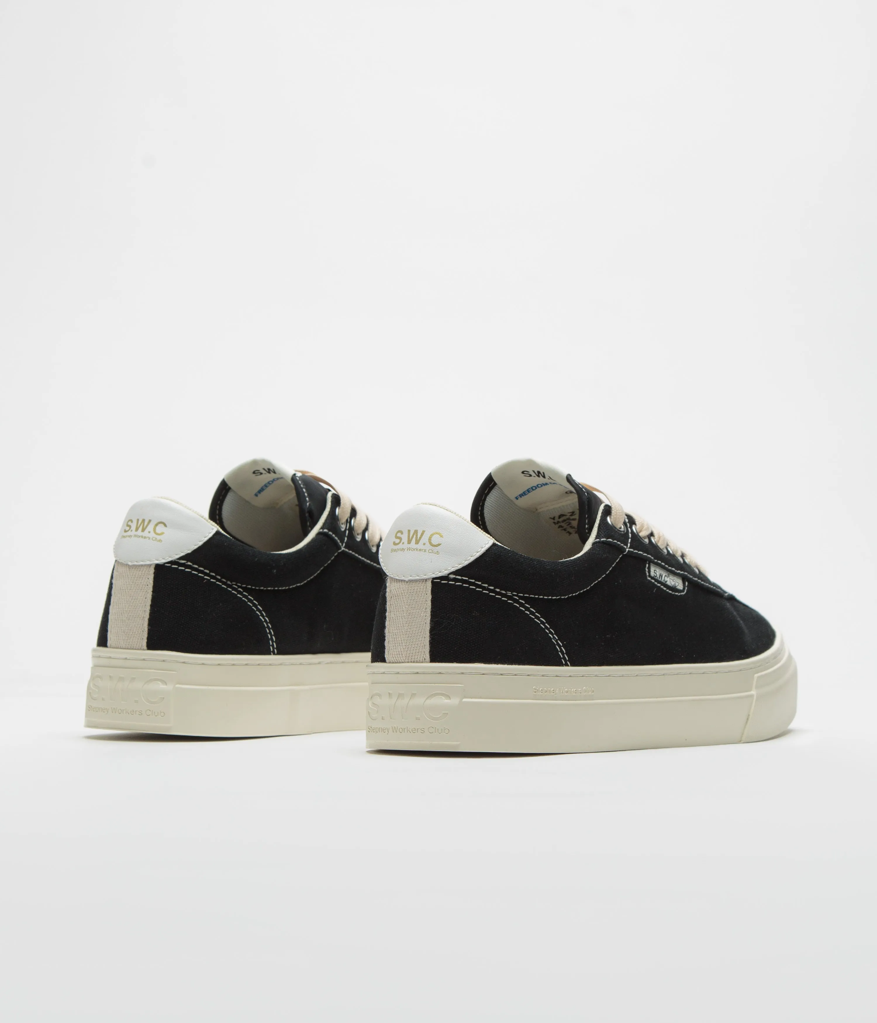 Stepney Workers Club Dellow 02 Chaussures en Toile - Noir Stepney Workers Club Chaussures