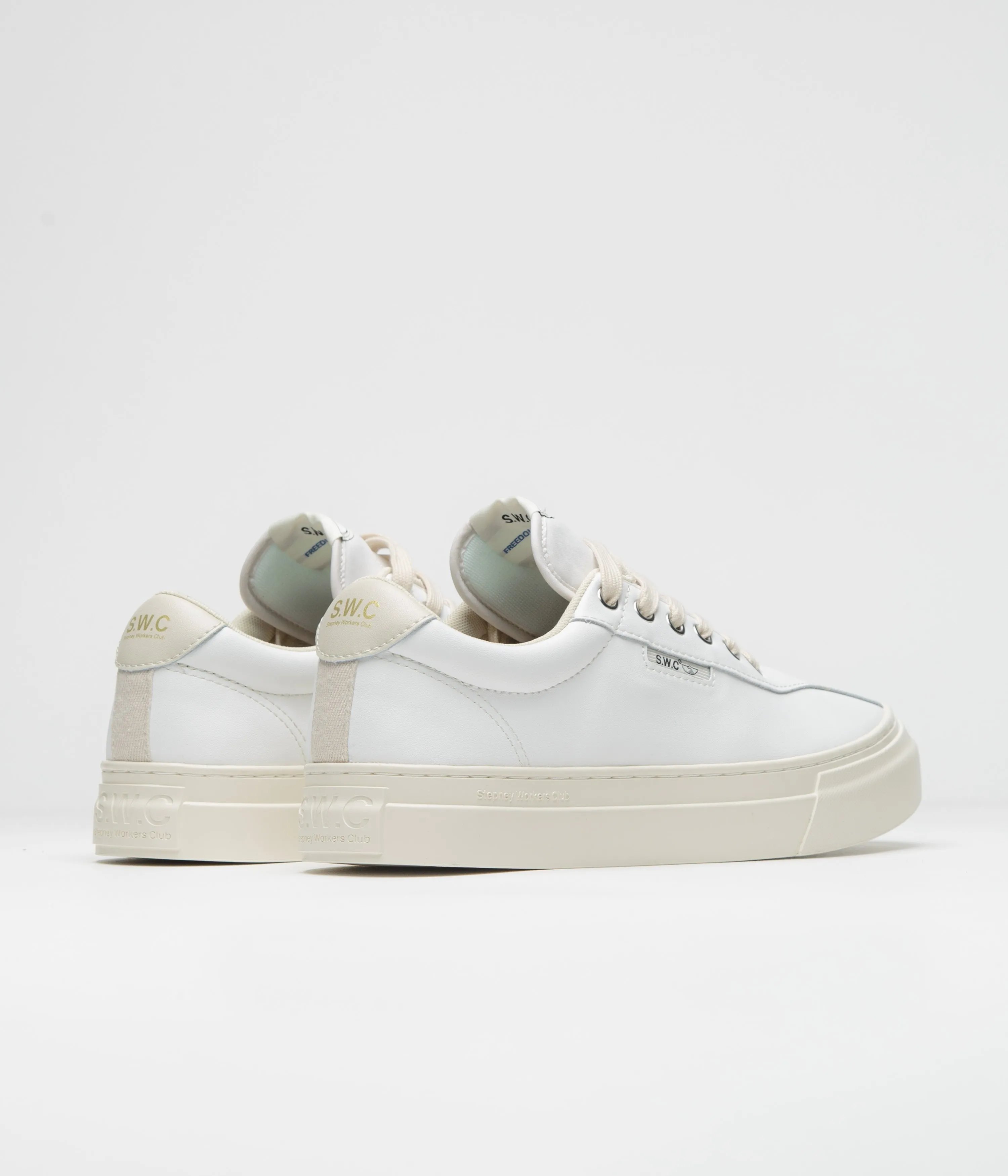 Chaussures Stepney Workers Club Dellow 02 Cup - Chaussures Stepney Workers Club en blanc