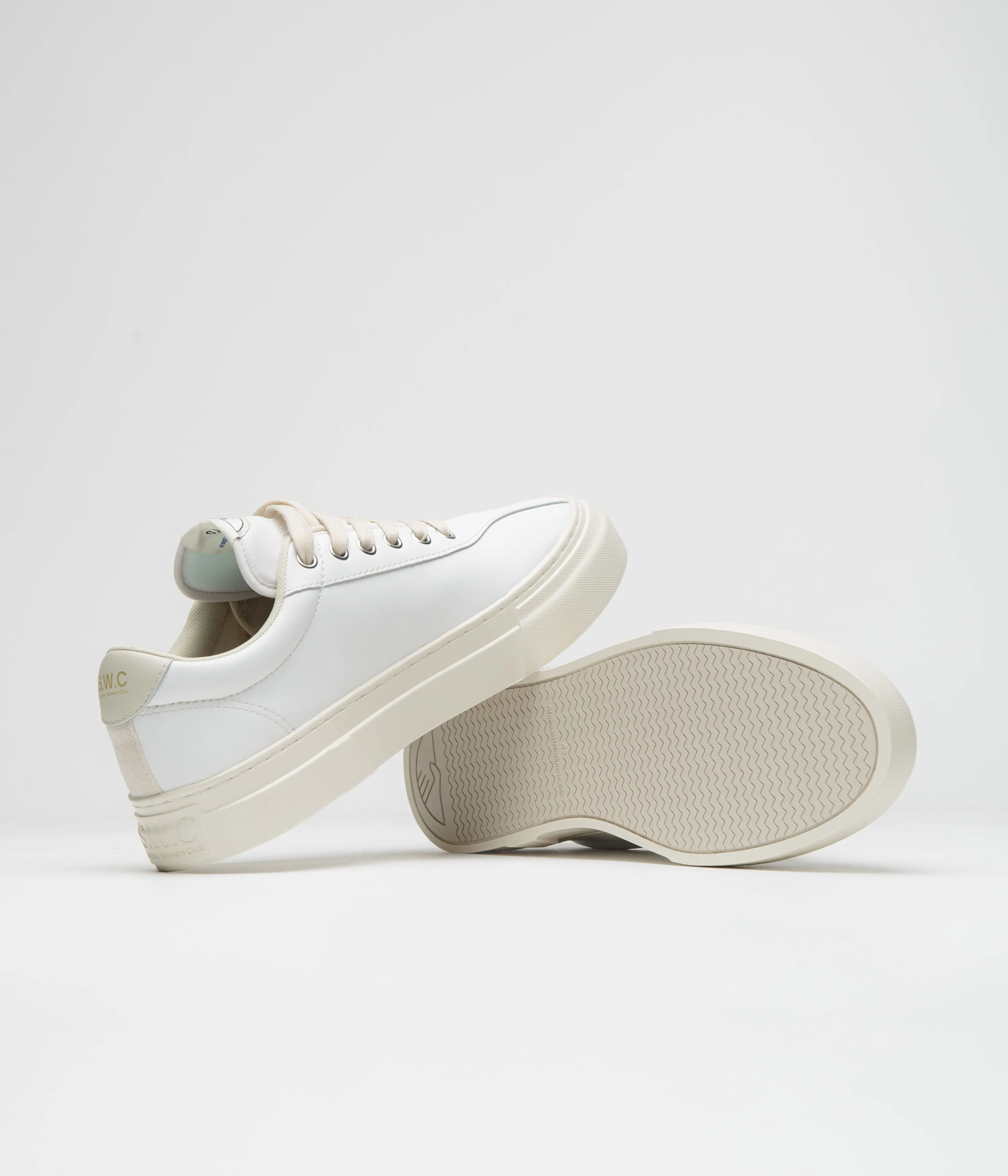 Chaussures Stepney Workers Club Dellow 02 Cup - Blanc Chaussures Stepney Workers Club
