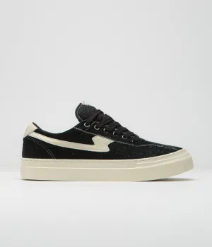 Stepney Workers Club Dellow S-Strike Cup Raw Suede Shoes - Black Stepney Workers Club Shoes