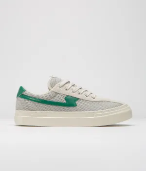 Stepney Workers Club Dellow S-Strike Cup Tennis Mesh Shoes - Ecru / Green Stepney Workers Club Shoes