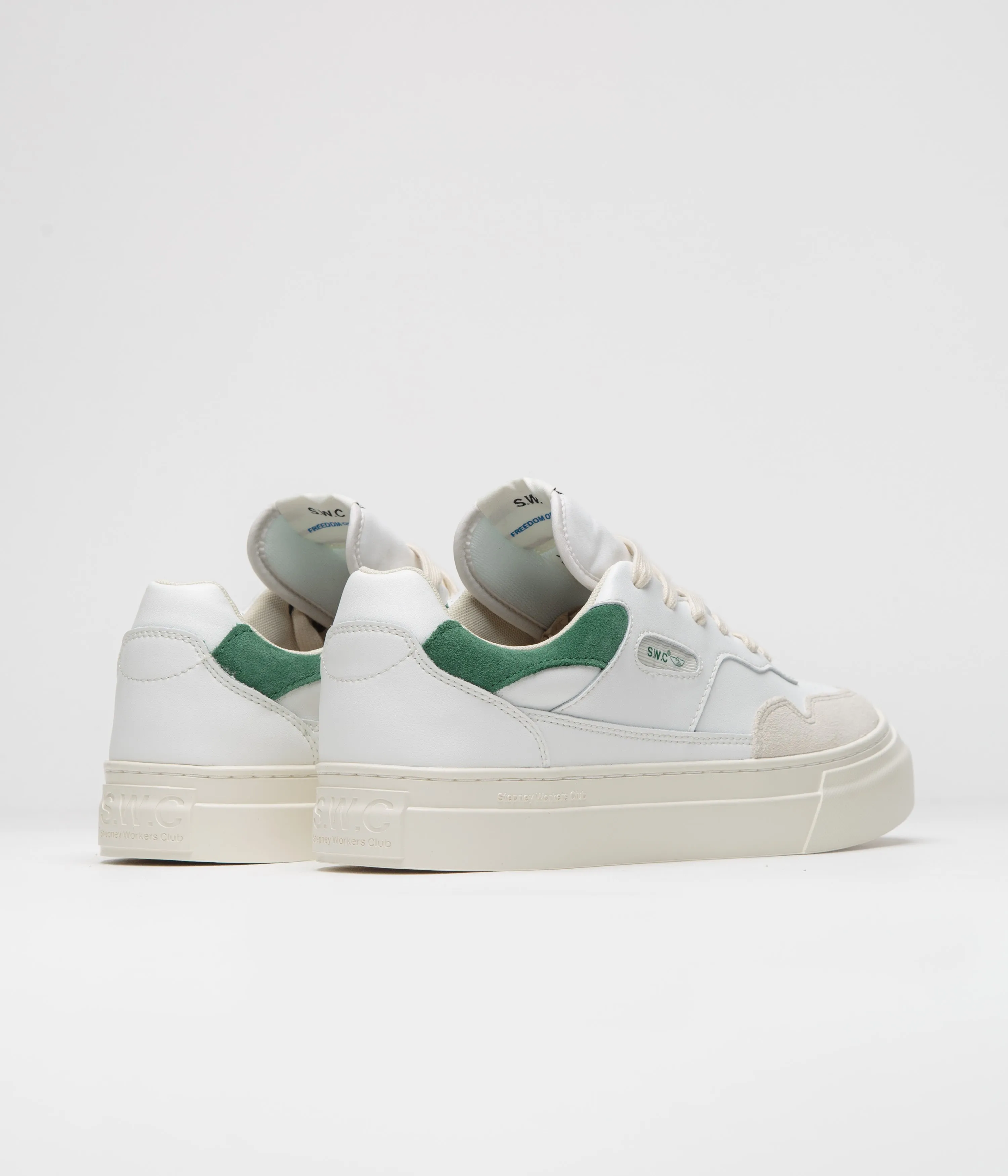 Chaussures Pearl Stepney Workers Club - Blanc / Vert Chaussures Stepney Workers Club