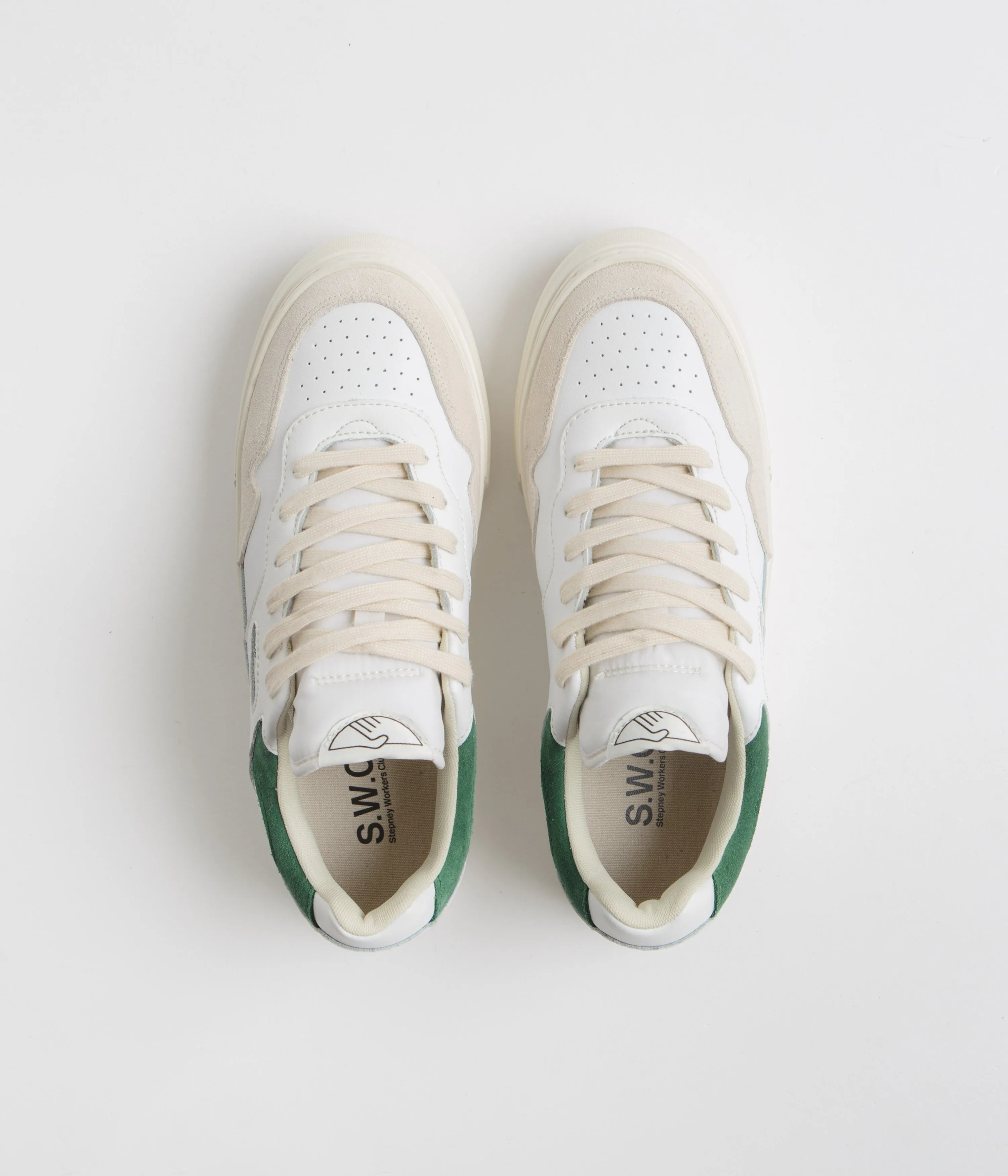 Chaussures Pearl Stepney Workers Club - Blanc / Vert Chaussures Stepney Workers Club