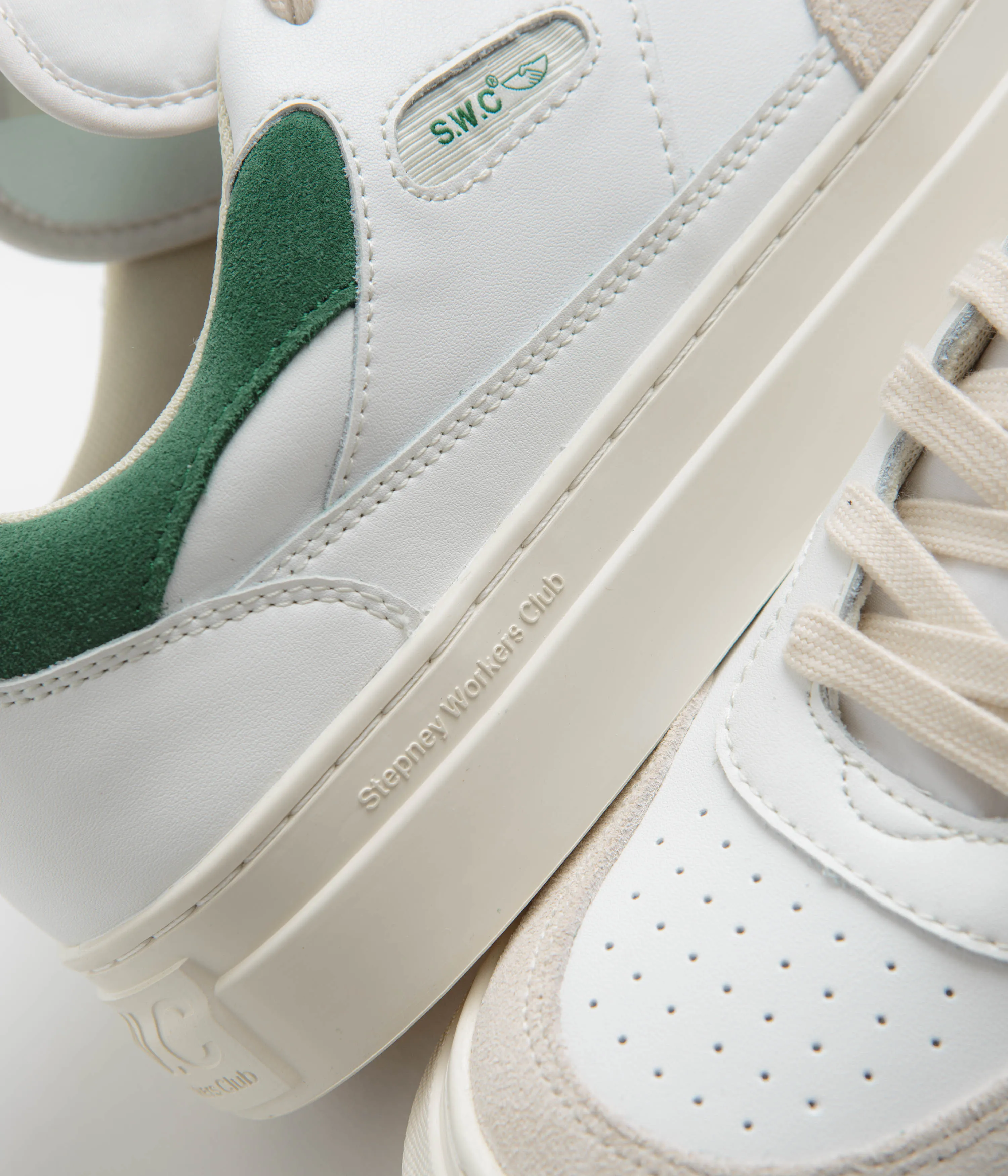 Chaussures Pearl Stepney Workers Club - Blanc / Vert Chaussures Stepney Workers Club