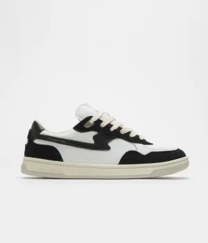 Stepney Workers Club Pro Cup 01 S-Strike Leather Shoes - Black White Stepney Workers Club Shoes