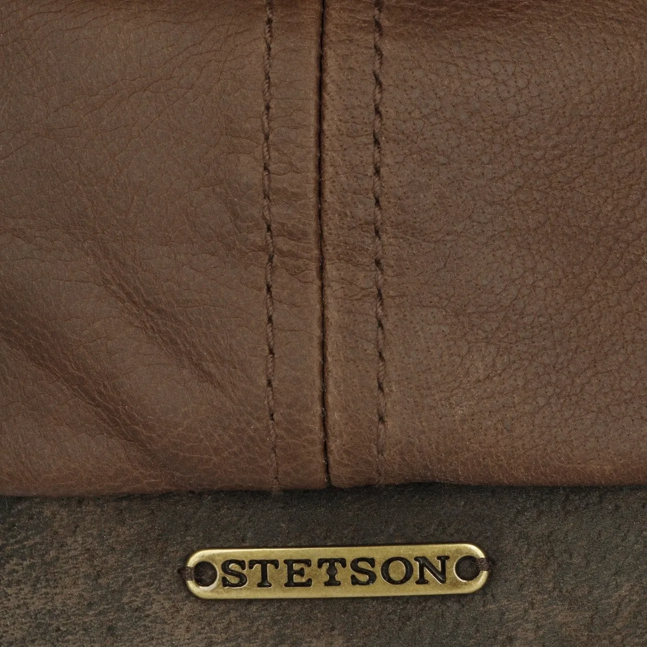 Accessoires Stetson Casquette Newsboy en Cuir Brooklin par Stetson