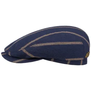 Stetson Accessories Contrast Stripes Wool Flat Cap by Stetson