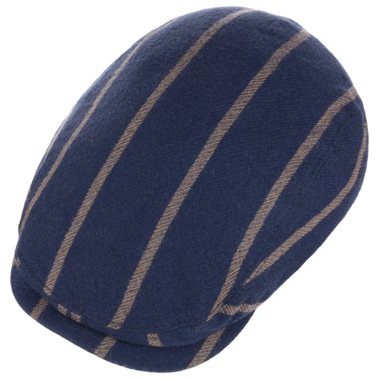 Stetson Accessories Casquette Plate en Laine à Rayures Contrastées par Stetson