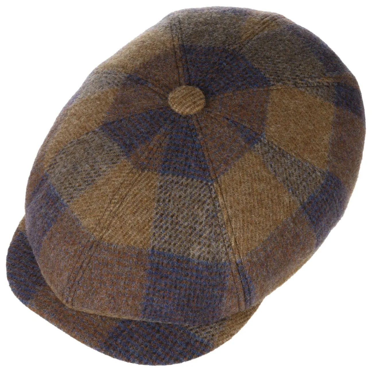 Accessoires Stetson - Casquette plate en laine à carreaux Hatteras Ankeny par Stetson