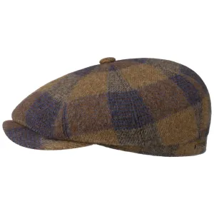 Stetson Accessories Hatteras Ankeny Wool Check Flat Cap by Stetson