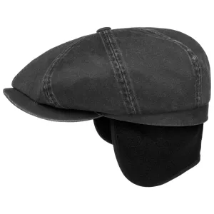 Stetson Accessories Hatteras Datto Flat Cap with Ear Flaps by Stetson
