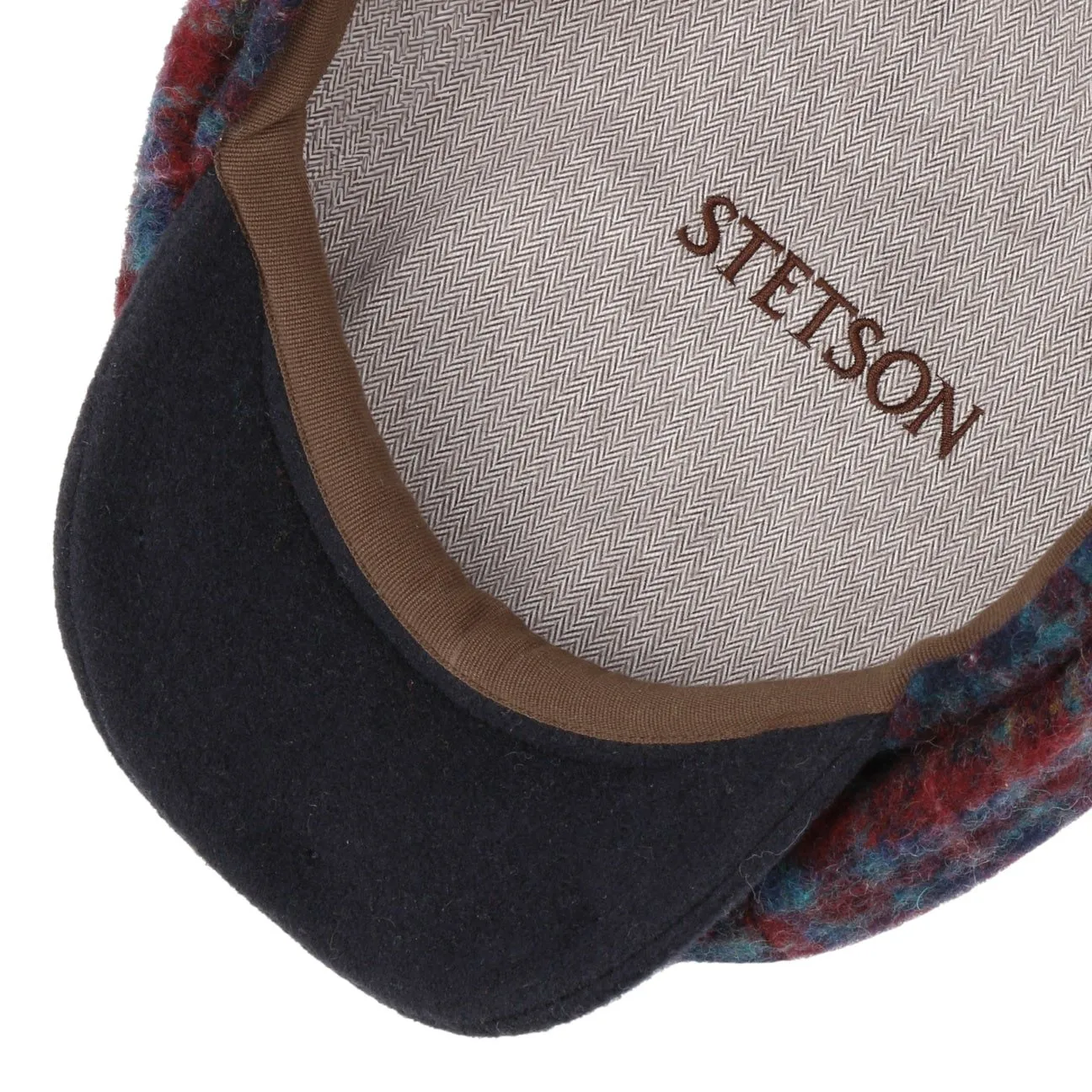 Accessoires Stetson - Casquette plate en laine à carreaux Hatteras Karlsen par Stetson