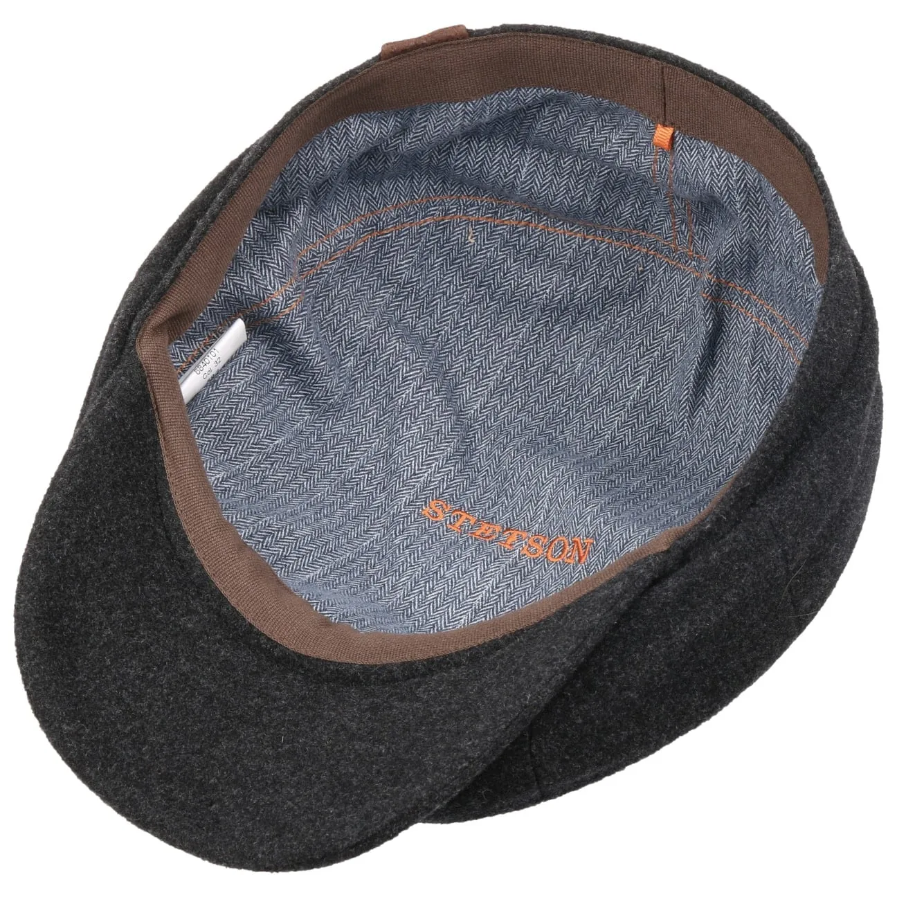 Accessoires Stetson Casquette Hatteras Noir Newsboy par Stetson