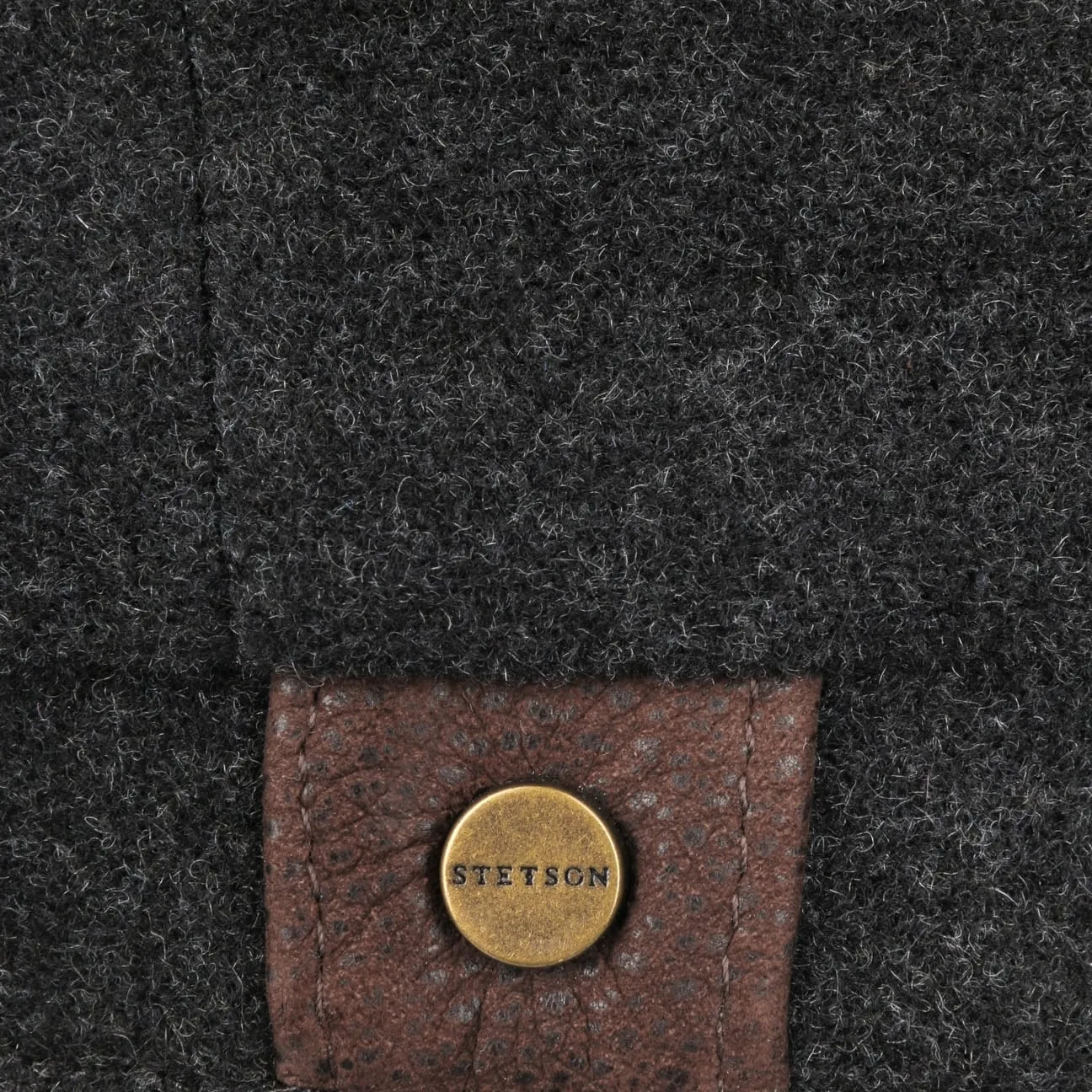 Accessoires Stetson Casquette Hatteras Noir Newsboy par Stetson