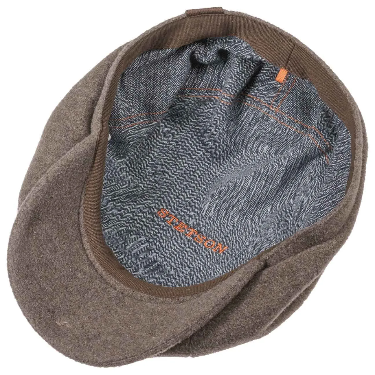 Accessoires Stetson Casquette Hatteras Noir Newsboy par Stetson