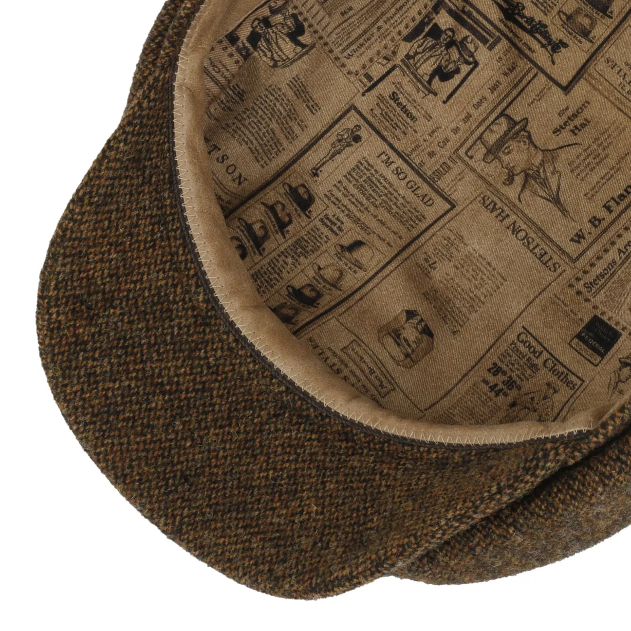 Accessoires Stetson Casquette Plate en Laine Mélangée Hatteras par Stetson