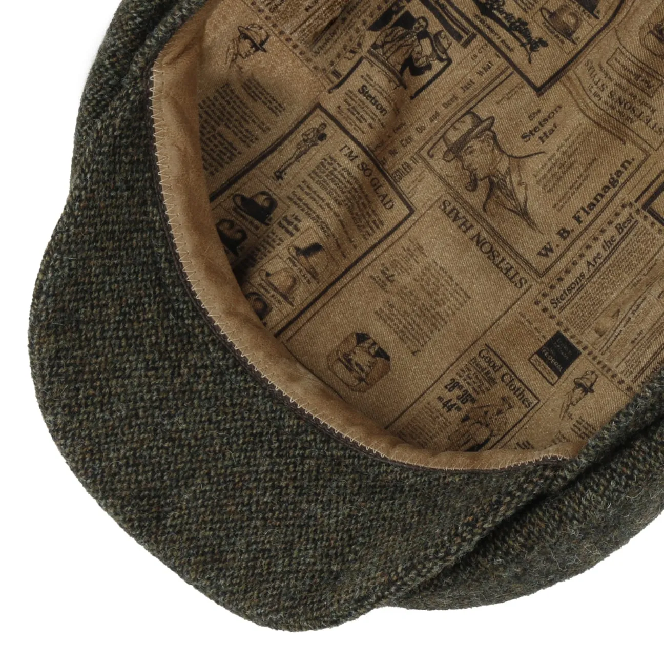 Accessoires Stetson Casquette Plate en Laine Mélangée Hatteras par Stetson