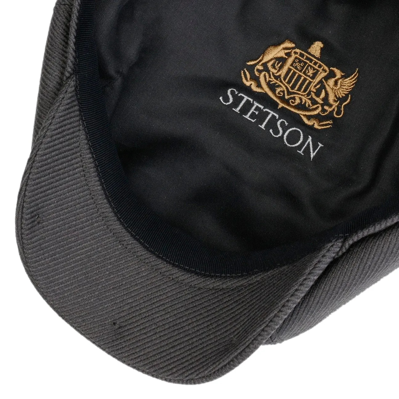 Accessoires Stetson Casquette plate en laine twill Hatteras par Stetson
