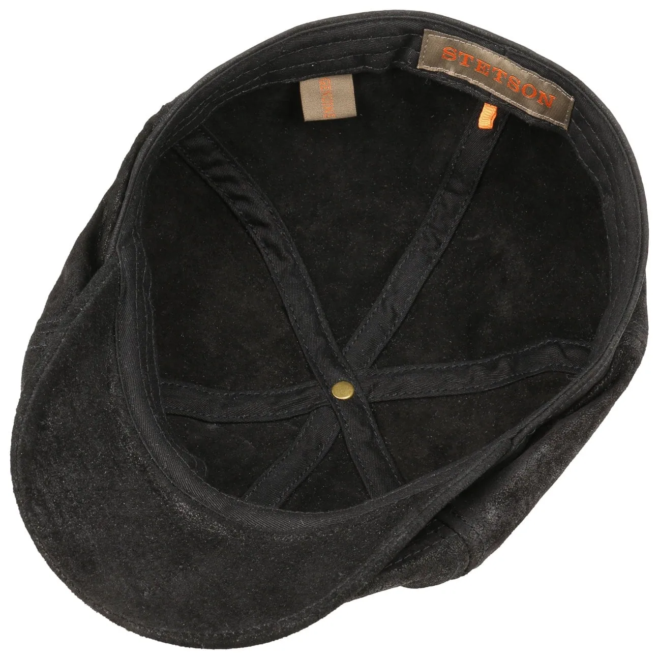 Accessoires Stetson Casquette Lanesboro en Cuir Newsboy par Stetson