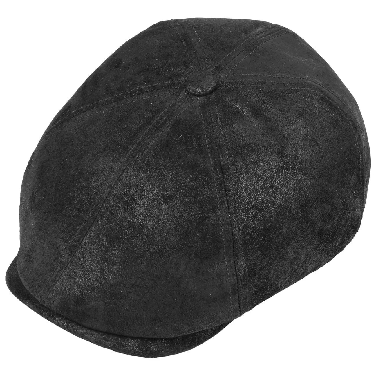 Accessoires Stetson Casquette Lanesboro en Cuir Newsboy par Stetson