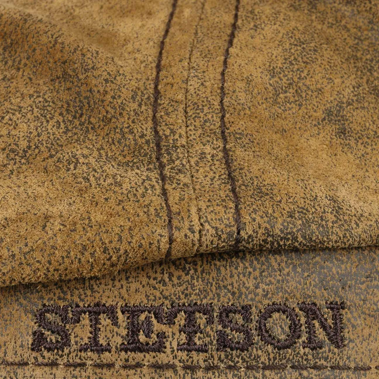 Accessoires Stetson Casquette Lanesboro en Cuir Newsboy par Stetson