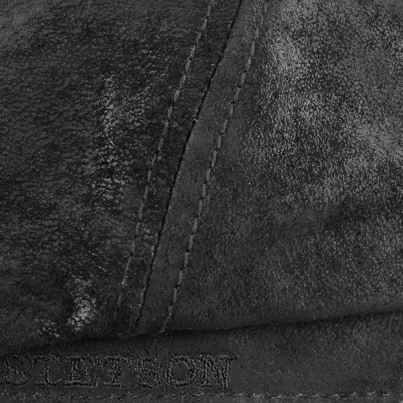 Accessoires Stetson Casquette Lanesboro en Cuir Newsboy par Stetson
