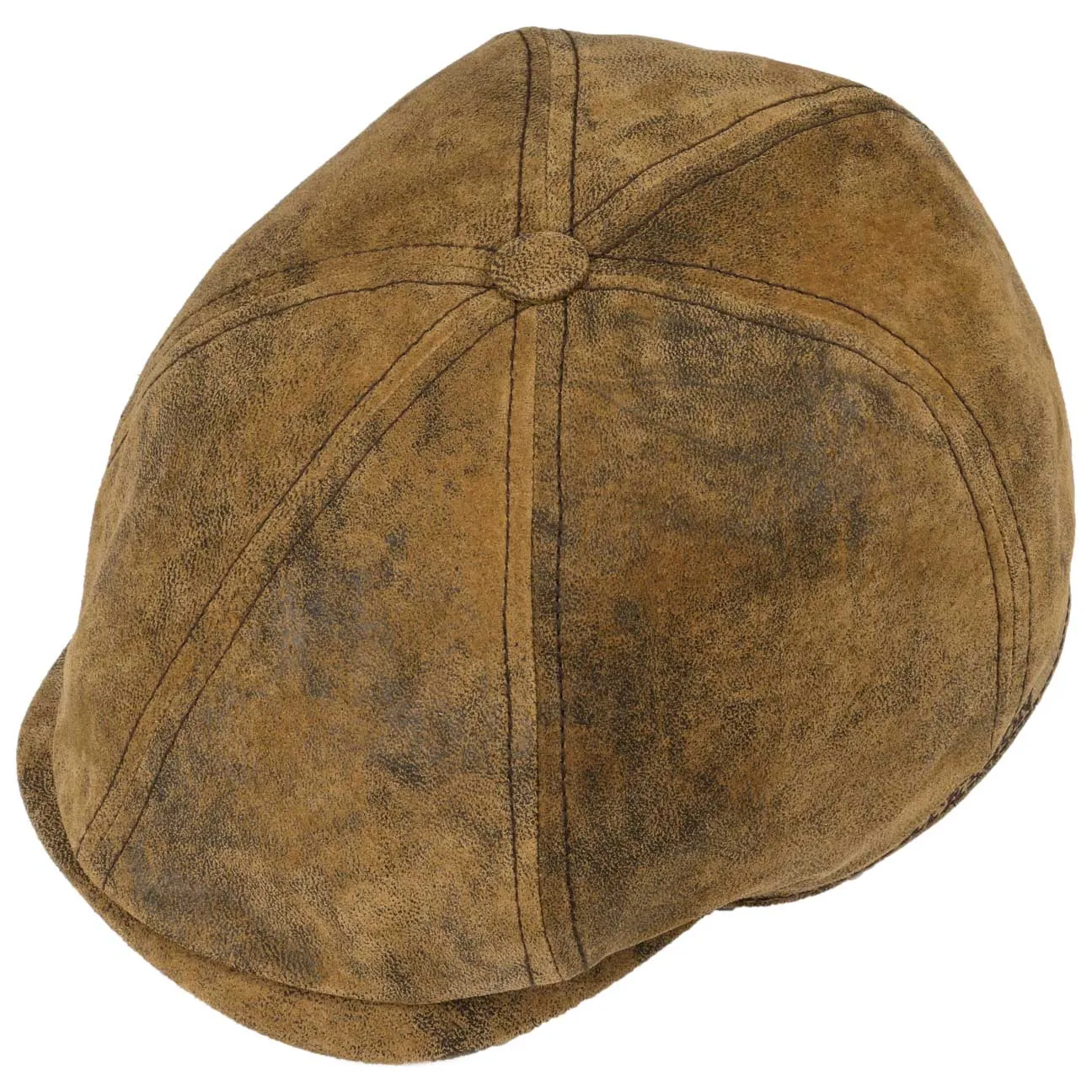 Accessoires Stetson Casquette Lanesboro en Cuir Newsboy par Stetson