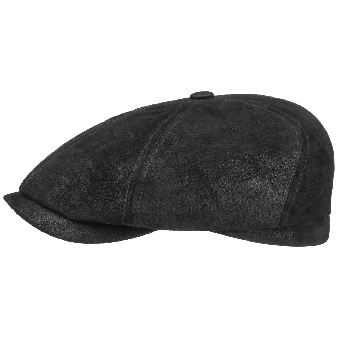 Accessoires Stetson Casquette Lanesboro en Cuir Newsboy par Stetson