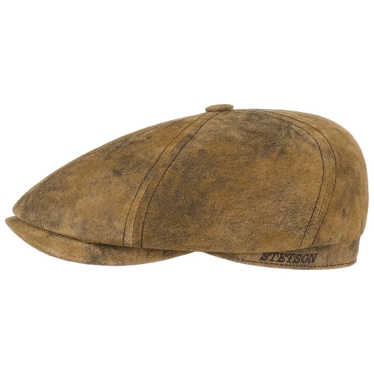 Accessoires Stetson Casquette Lanesboro en Cuir Newsboy par Stetson