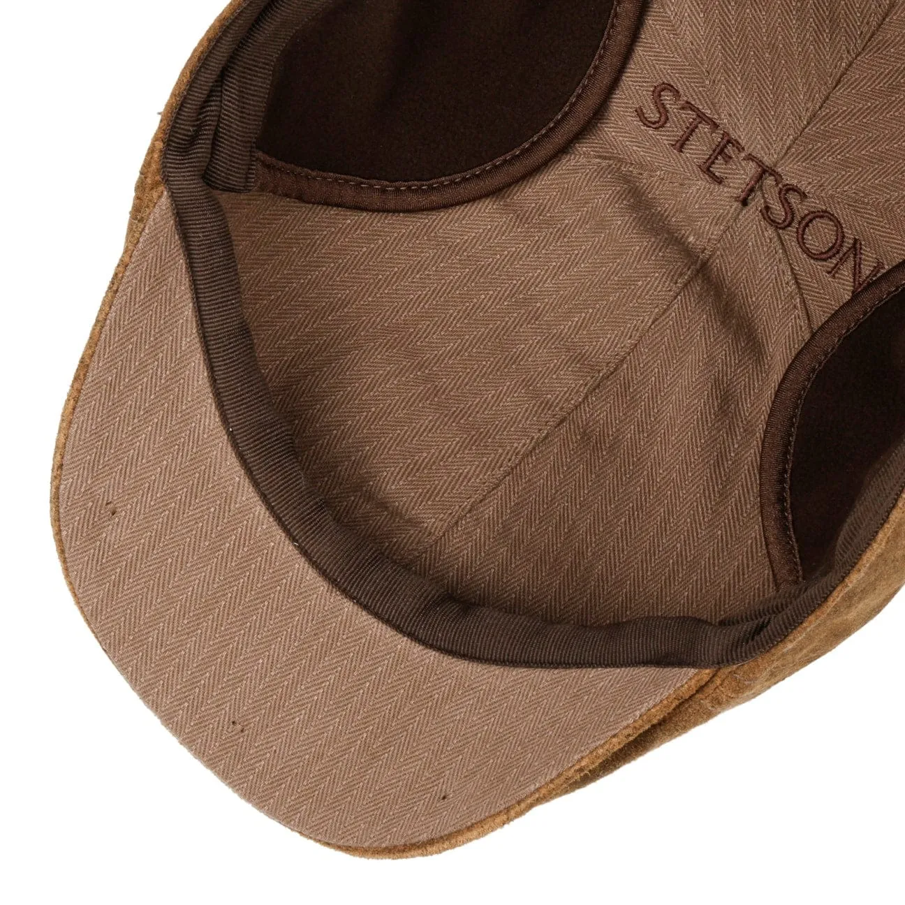 Accessoires Stetson Casquette Plate en Peau de Porc avec Oreillettes par Stetson