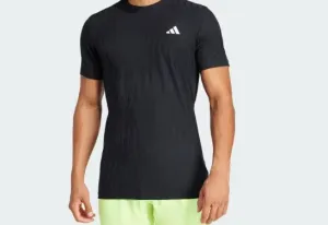 Tennis Climacool  AIRCHILL FreeLift Tee- Black Clothing Adidas Men