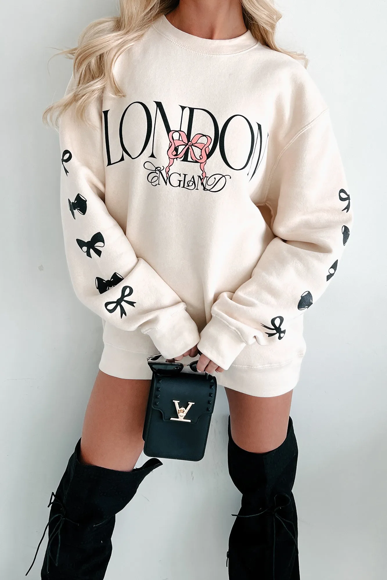 Le Sweat-Shirt Graphique London Life (Ivoire)