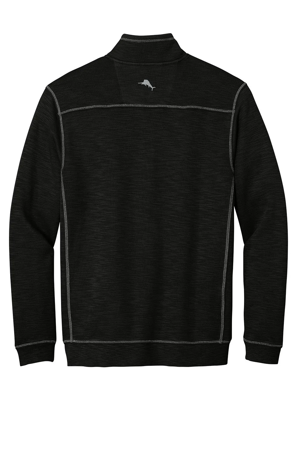 Tommy Bahama Sweat-shirt à col quart de zip pour homme - Tobago Bay - Noir