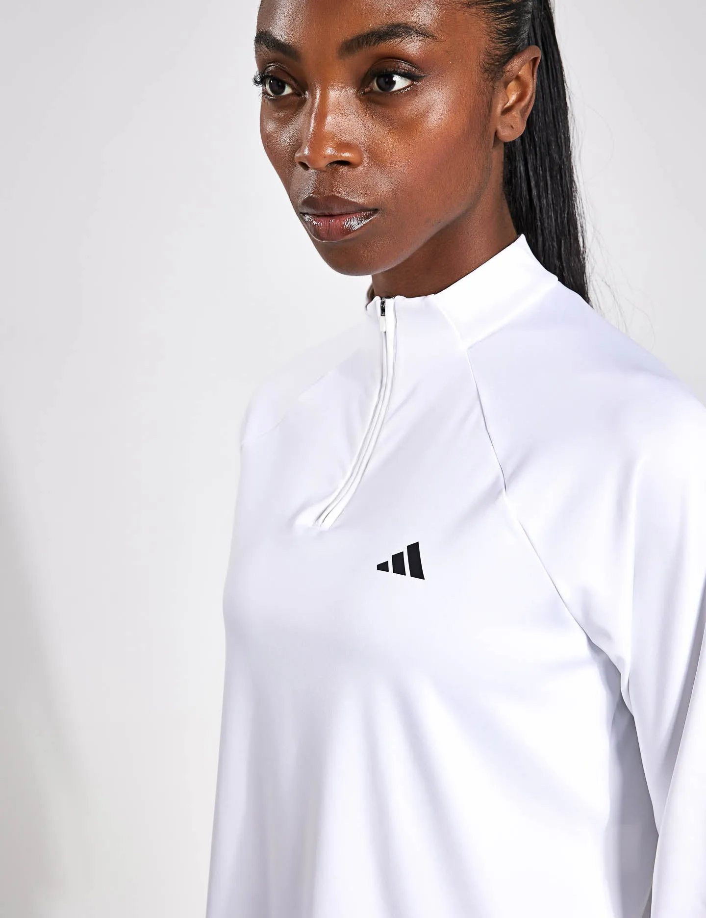 Train Essentials Couverture 1/4-Zip Minimal Branding - Blanc