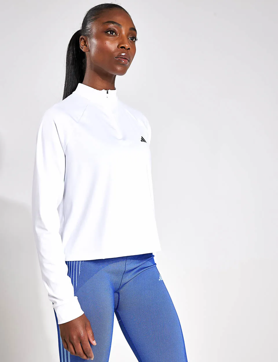 Train Essentials Couverture 1/4-Zip Minimal Branding - Blanc
