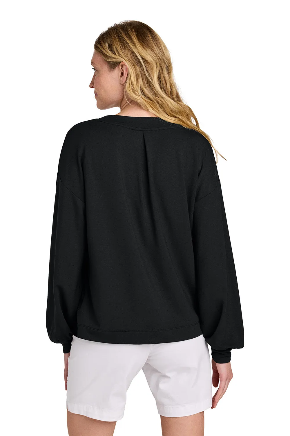 Sweat à col V TravisMathew pour femme Long Weekend - Noir