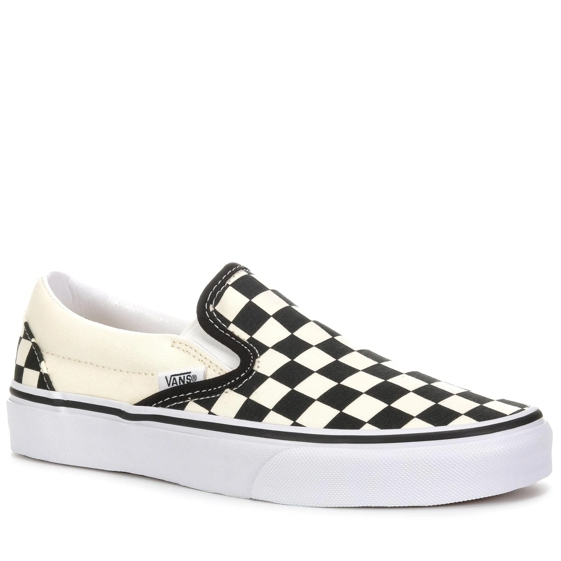 Vans Classic Slip-Ons à damier noir et blanc